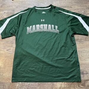 Marshall University‎ Under Armour T-shirt XL Dark Green Thundering Herd